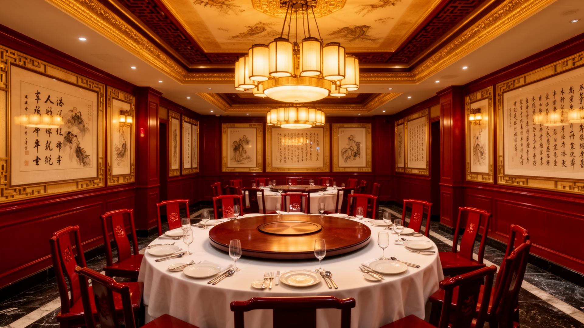The dining room at The Beijing Cantonese Restaurant